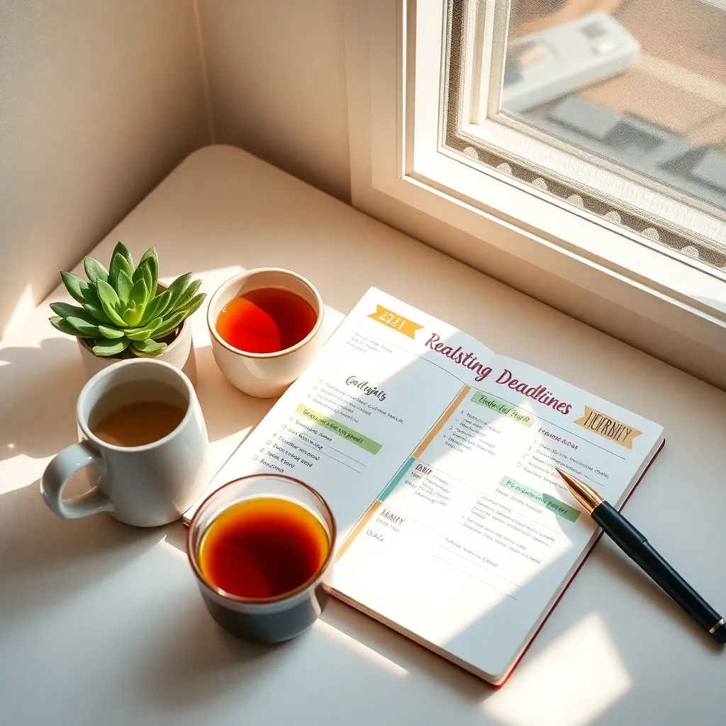 Set Realistic Deadlines and Goals