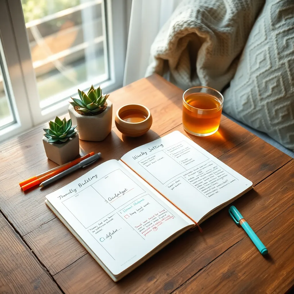 Plan Weekly Goal-Setting Blocks