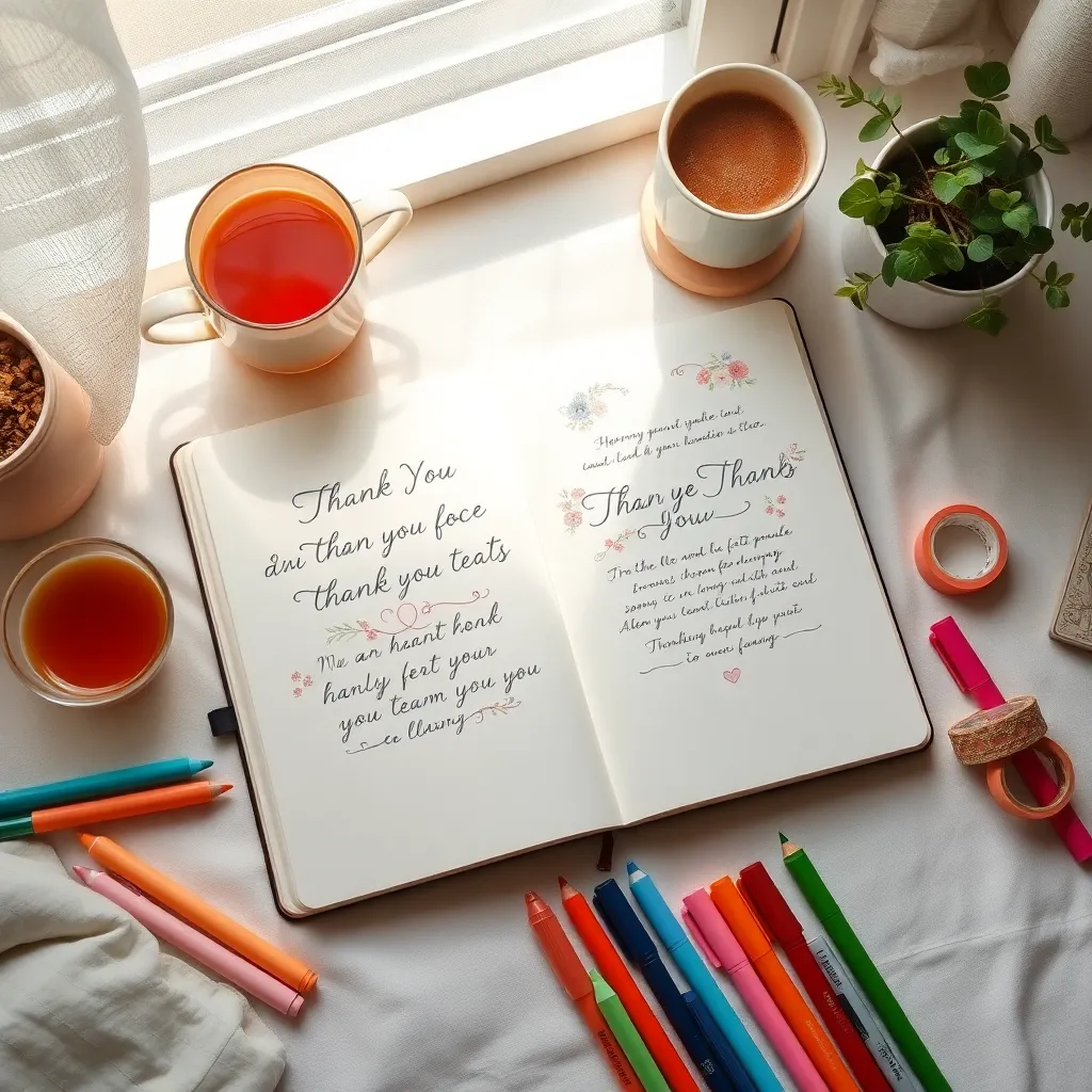 Crafting Personalized Thank You Notes