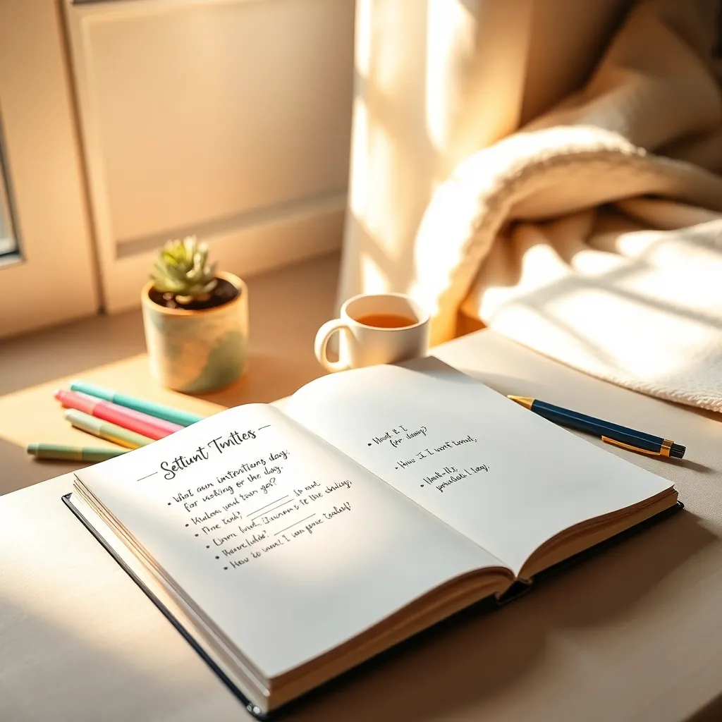 Setting Intentions for the Day