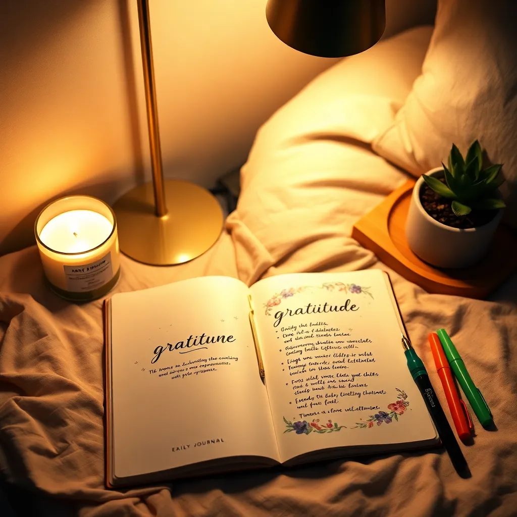 Gratitude Journaling Before Bed